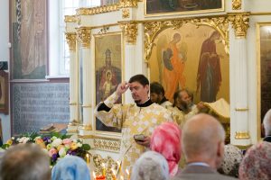 В храмовом комплексе в честь иконы Божьей Матери «Всецарица» и Святой преподобномученицы Великой княгини Елисаветы в Щербинке отпраздновали Преображение Господне