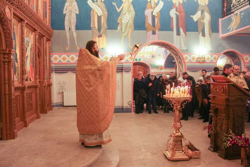 Чин малого освящения храма Воскресения Христова в д. Поповка