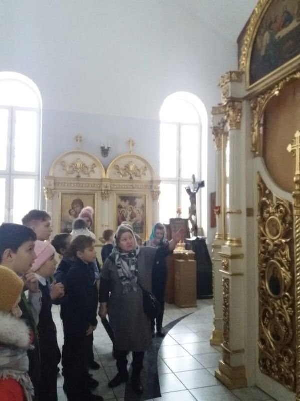 В храмовом комплексе в Щербинке был проведен практический урок «Структура Православного храма»