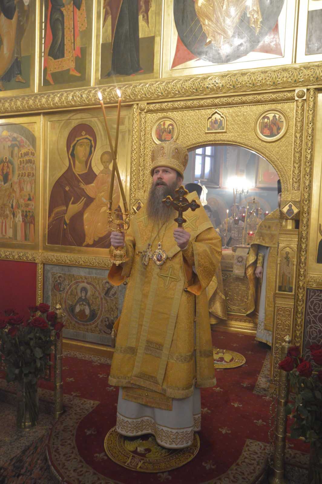 Архиерейское богослужение в храме святителя Тихона