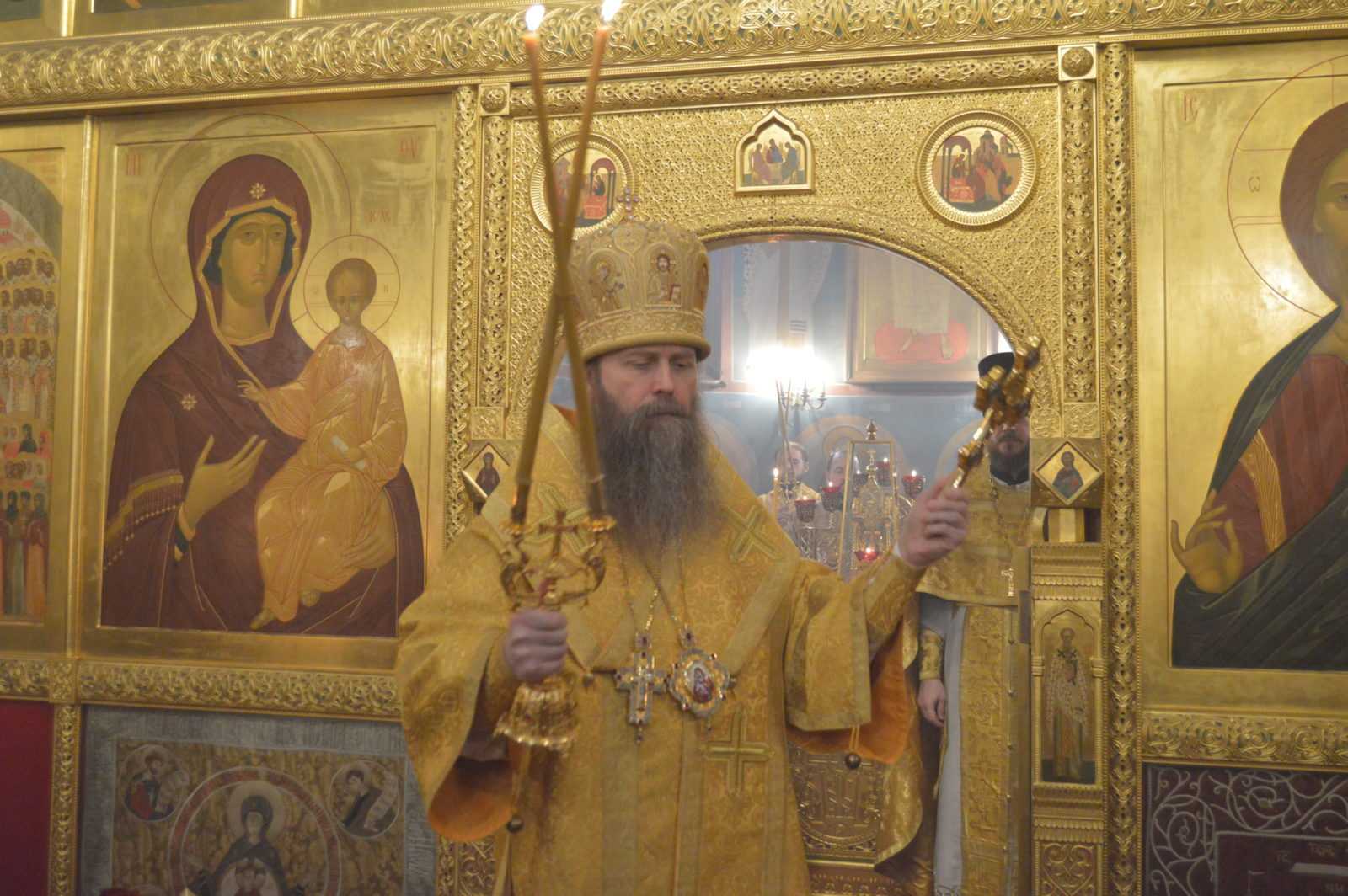 Архиерейское богослужение в храме святителя Тихона