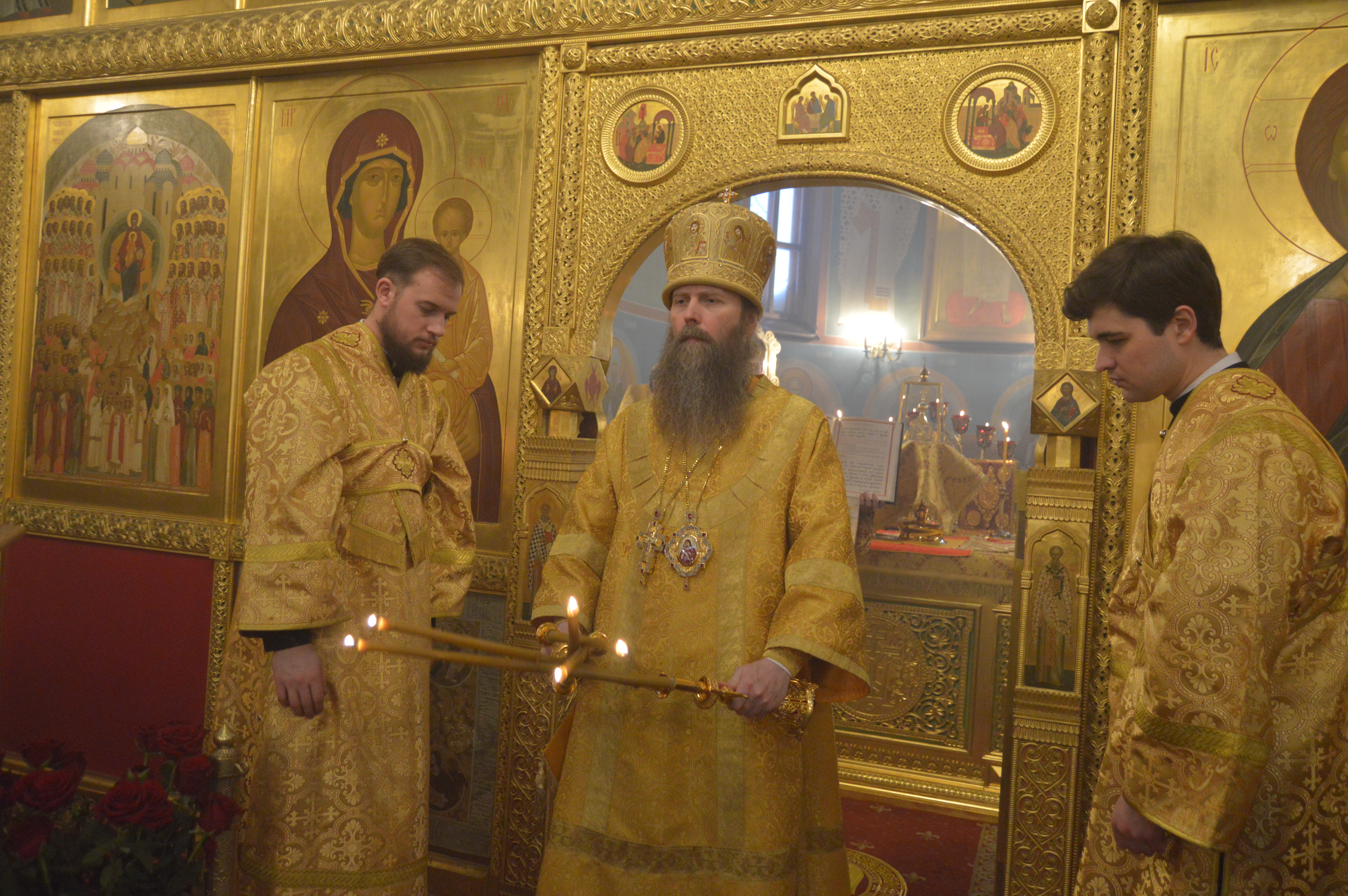 Архиерейское богослужение в храме святителя Тихона