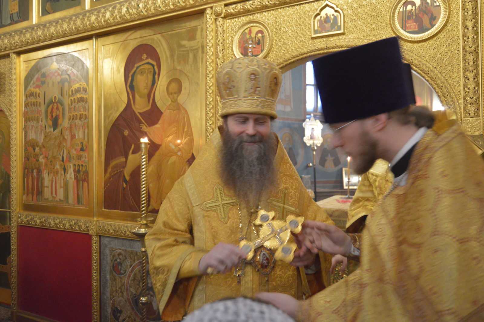 Архиерейское богослужение в храме святителя Тихона