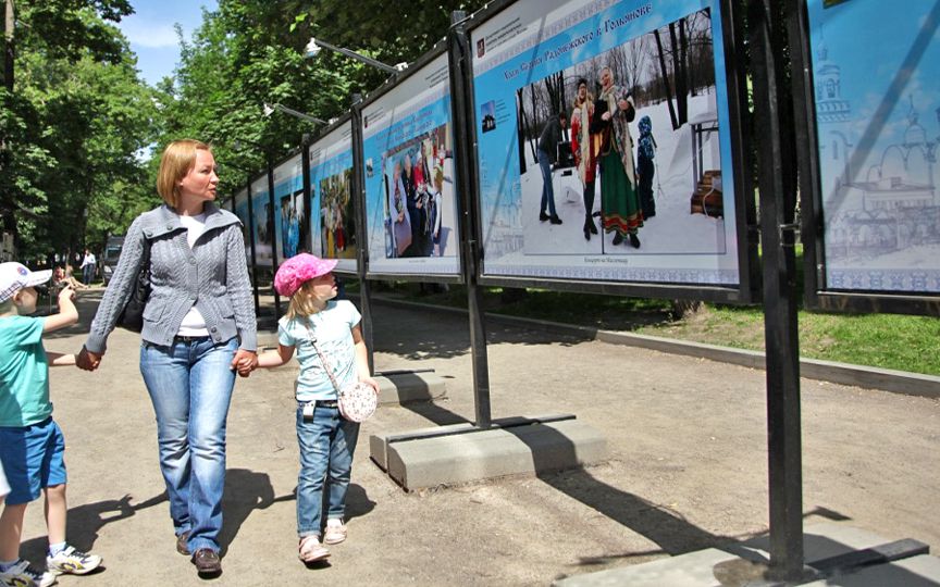 Фотографии из приходской жизни строящегося храма Покрова на Люберецких полях отобраны для фотоконкурса «Дружим со спортом»
