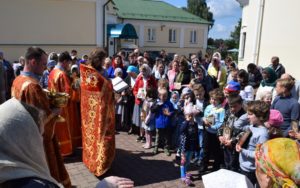 Детская литургия в воскресной школе храма Святителя Николая Мирликийского с. Никольское