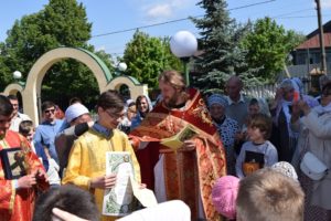Детская литургия в воскресной школе храма Святителя Николая Мирликийского с. Никольское