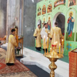 Управляющий викариатством архиепископ Каширский Феогност возглавил богослужение в храме св. блгв. кн. Александра Невского в Пыхтино