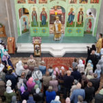 Управляющий викариатством архиепископ Каширский Феогност возглавил богослужение в храме св. блгв. кн. Александра Невского в Пыхтино