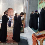 Управляющий викариатством архиепископ Каширский Феогност возглавил богослужение в храме св. блгв. кн. Александра Невского в Пыхтино