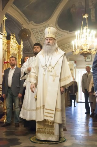 Управляющий викариатством архиепископ Каширский Феогност совершил Божественную Литургию в престольный праздник в храме Архангела Михаила и чуда его в Хонех в Былове