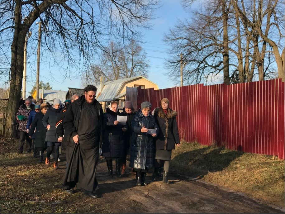 Протоиерей Сергий Киселев совершил Богоявленскую Божественную литургию в храме Святителя Николая в Здехово