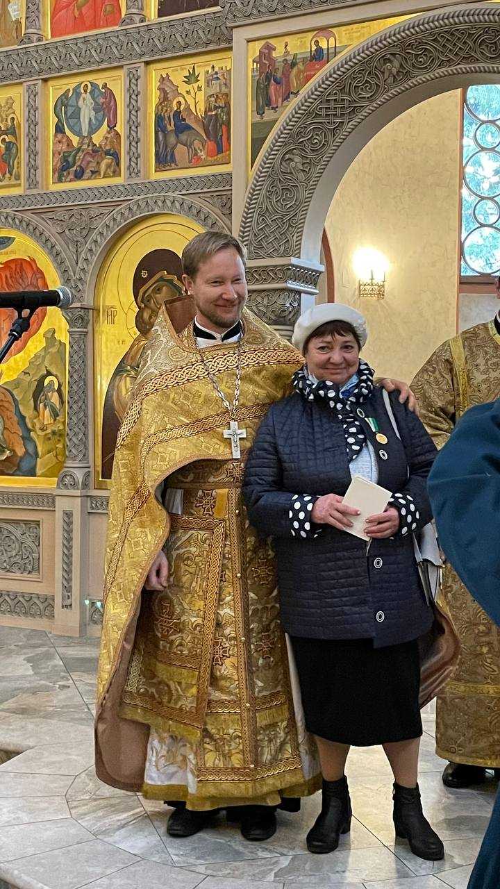 Награждение медалью Русской Православной Церкви «Патриаршая благодарность»