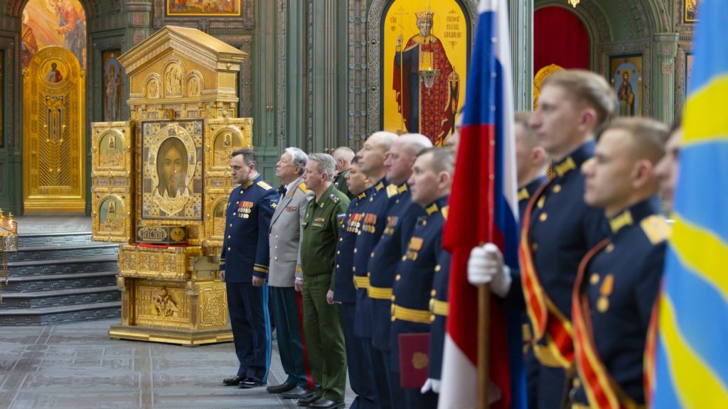Торжественное освящение Боевого знамени Торжественное освящение Боевого знамени