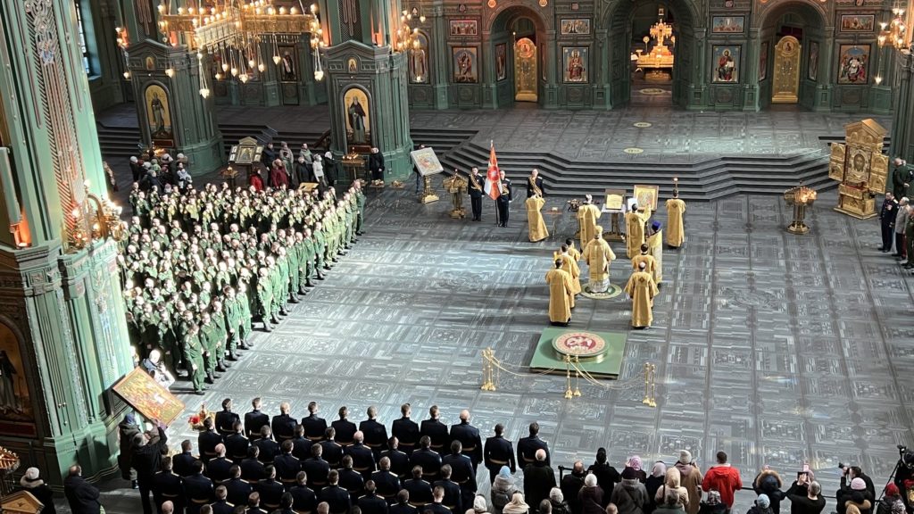 Торжественное освящение Боевого знамени Торжественное освящение Боевого знамени