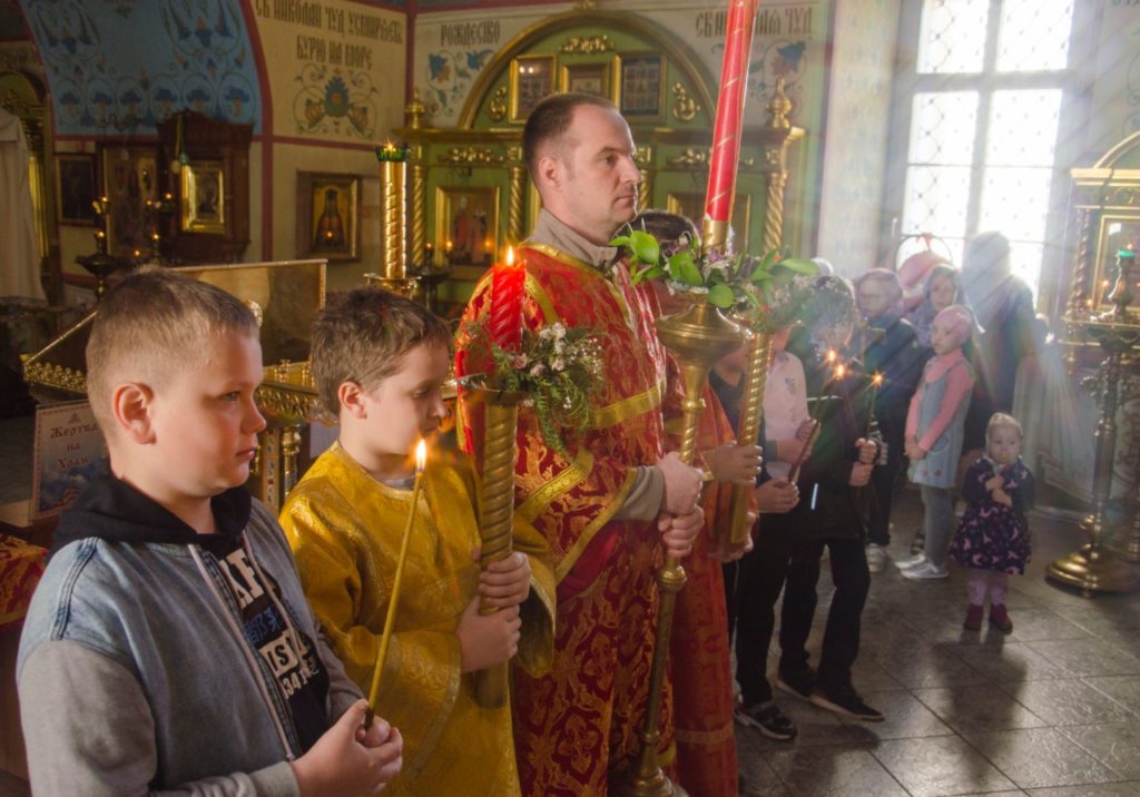 Детская Литургия в селе Никольское Детская Литургия в селе Никольское