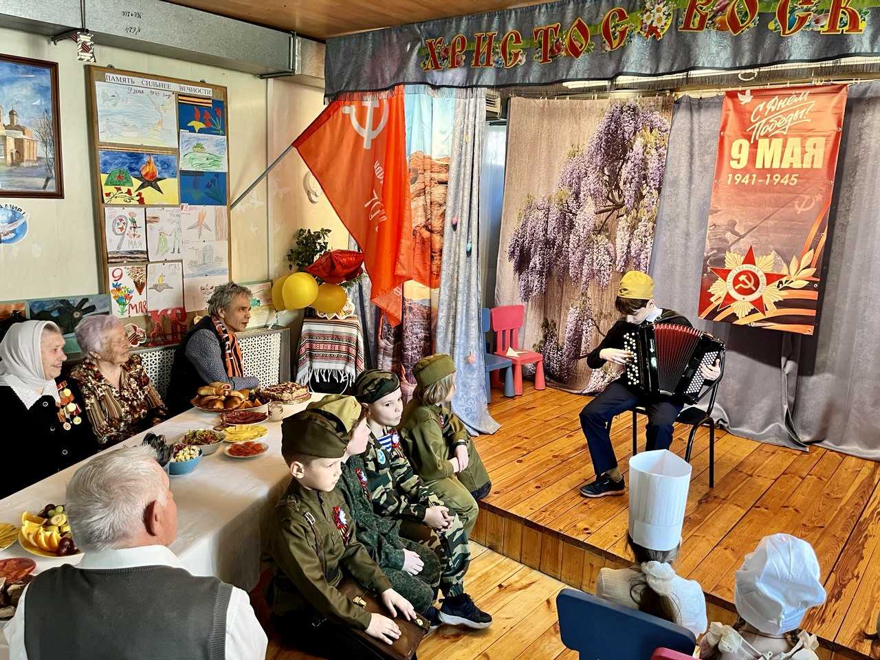 Встреча с ветеранами в Казанском храме в Сосенках