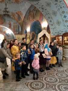 Детская Литургия в храме святителя Николая  Мирликийского в с. Никольское