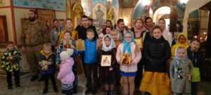 Детская Литургия в храме святителя Николая  Мирликийского в с. Никольское
