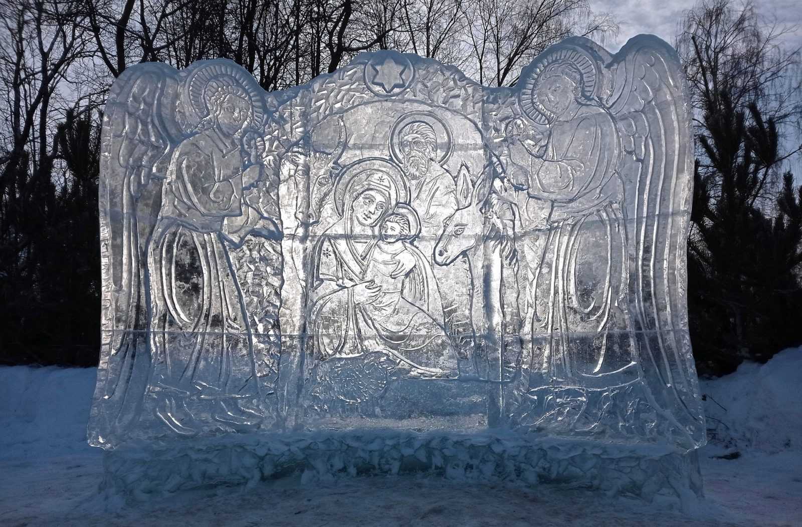 02. Рождество, ледяная композиция