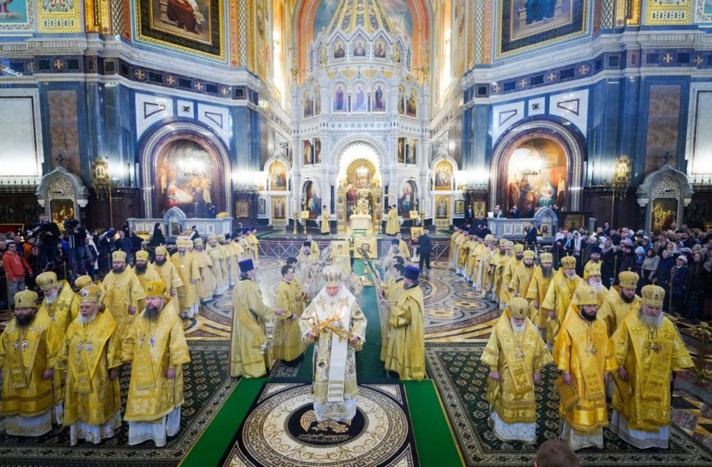 В Неделю Торжества Православия Святейший Патриарх Кирилл совершил Литургию в Храме Христа Спасителя В Неделю Торжества Православия Святейший Патриарх Кирилл совершил Литургию в Храме Христа Спасителя