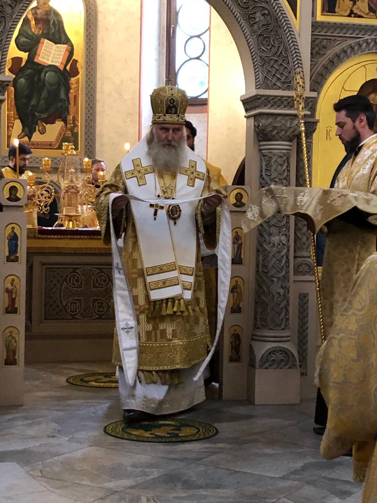 26 июля 2020 года, в Неделю 7-ю по Пятидесятнице, владыка Феогност, архиепископ Каширский, викарий Святейшего Патриарха Московского и всея Руси и настоятель храма Живоначальной Троицы в Троицке гор. Москвы возглавил Божественную литургию.